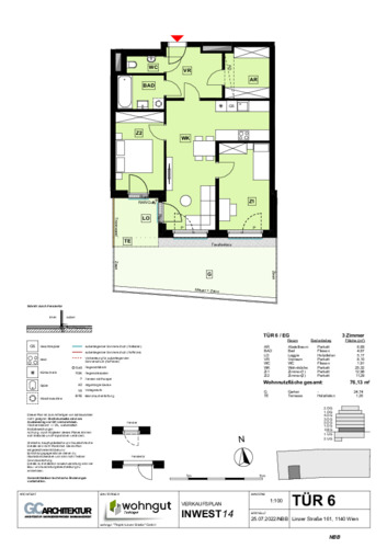 Wohnungsplan T6