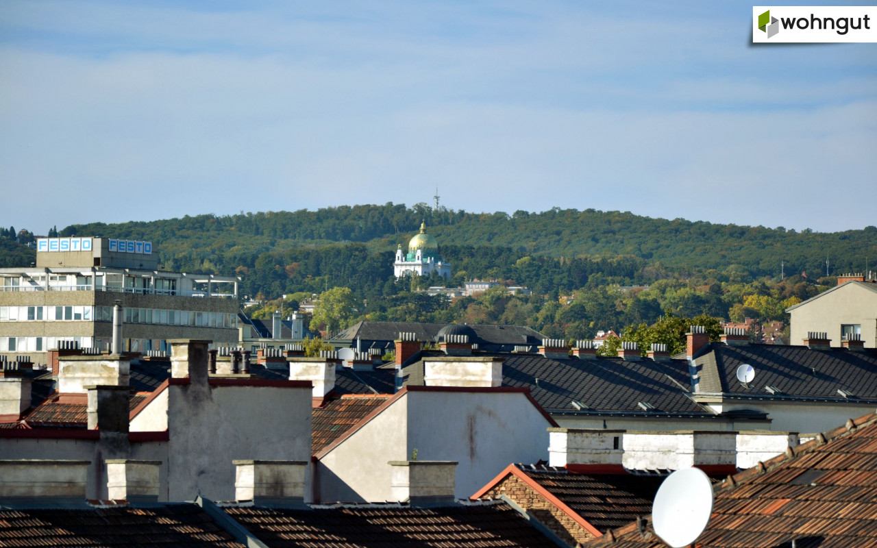 Blick Richtung Otto-Wagner-Kirche Richtung Norden