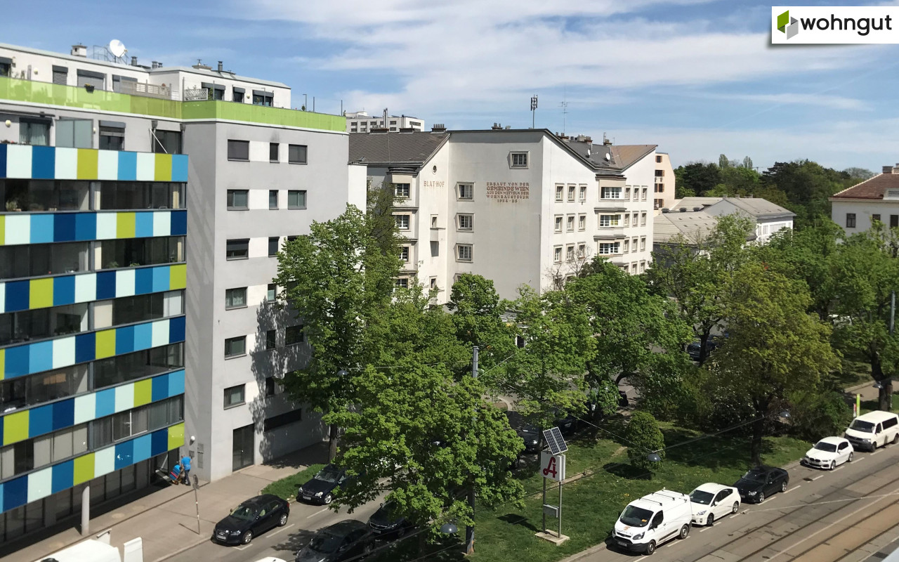 Blick zur Linzer Straße / Norden