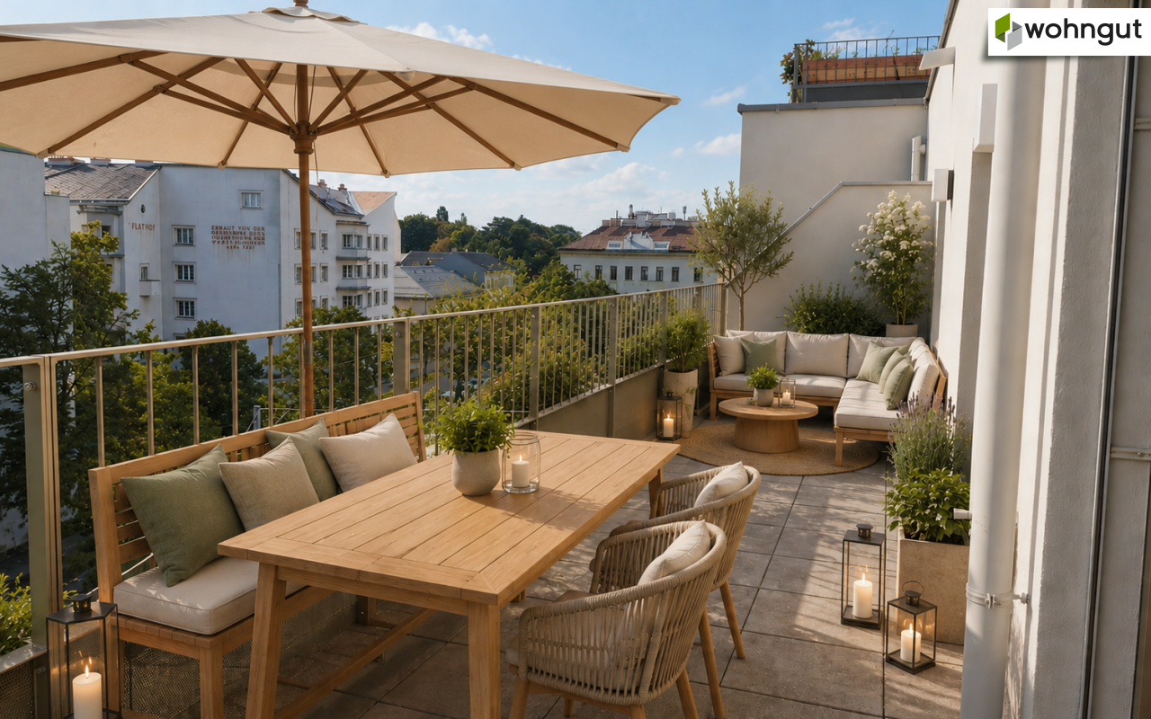 Terrasse am Tag_KI generiert